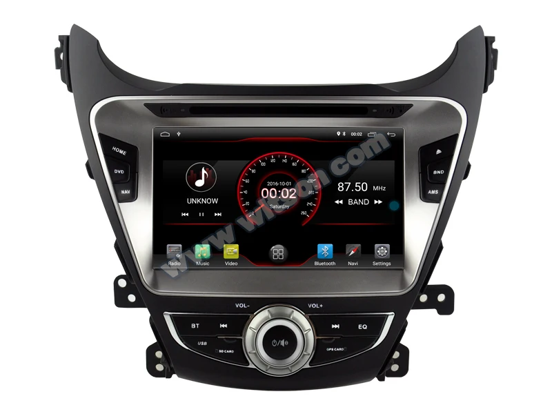 Фото Автомобильная Мультимедийная система с GPS 8 "Android 10 радио плеер для Hyundai Elantra 2014 и