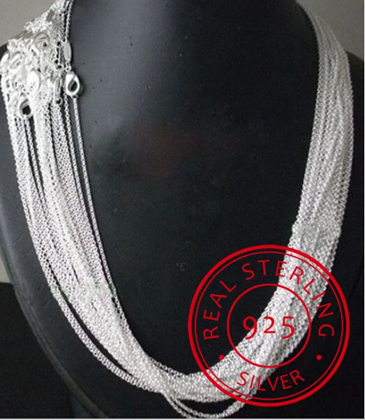 Акция 10 шт./лот! Оптовая продажа серебряное ожерелье серебряные ювелирные