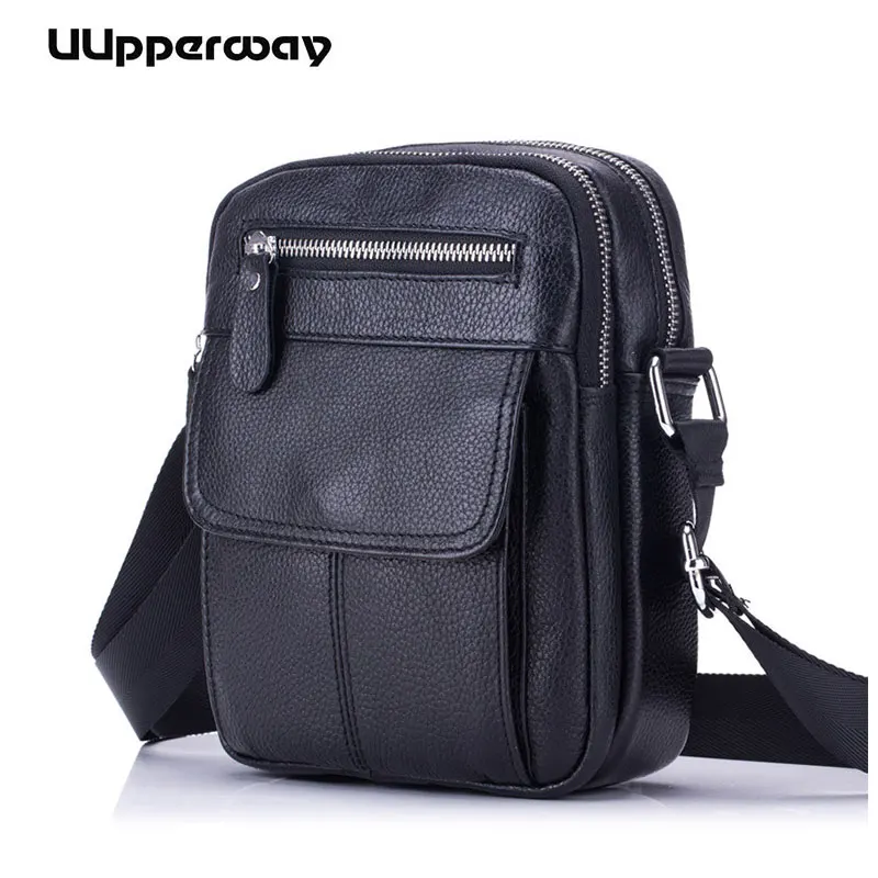 Men Small Messenger Bags 2019 Vintage First Layer Cowhide Leather Bag Male Cross Body Shoulder Business Casual School Bags Black 
Men Small Messenger Bags 2019 Vintage First Layer Cowhide Leather Bag Male Cross Body Shoulder Business Casual School Bags Black