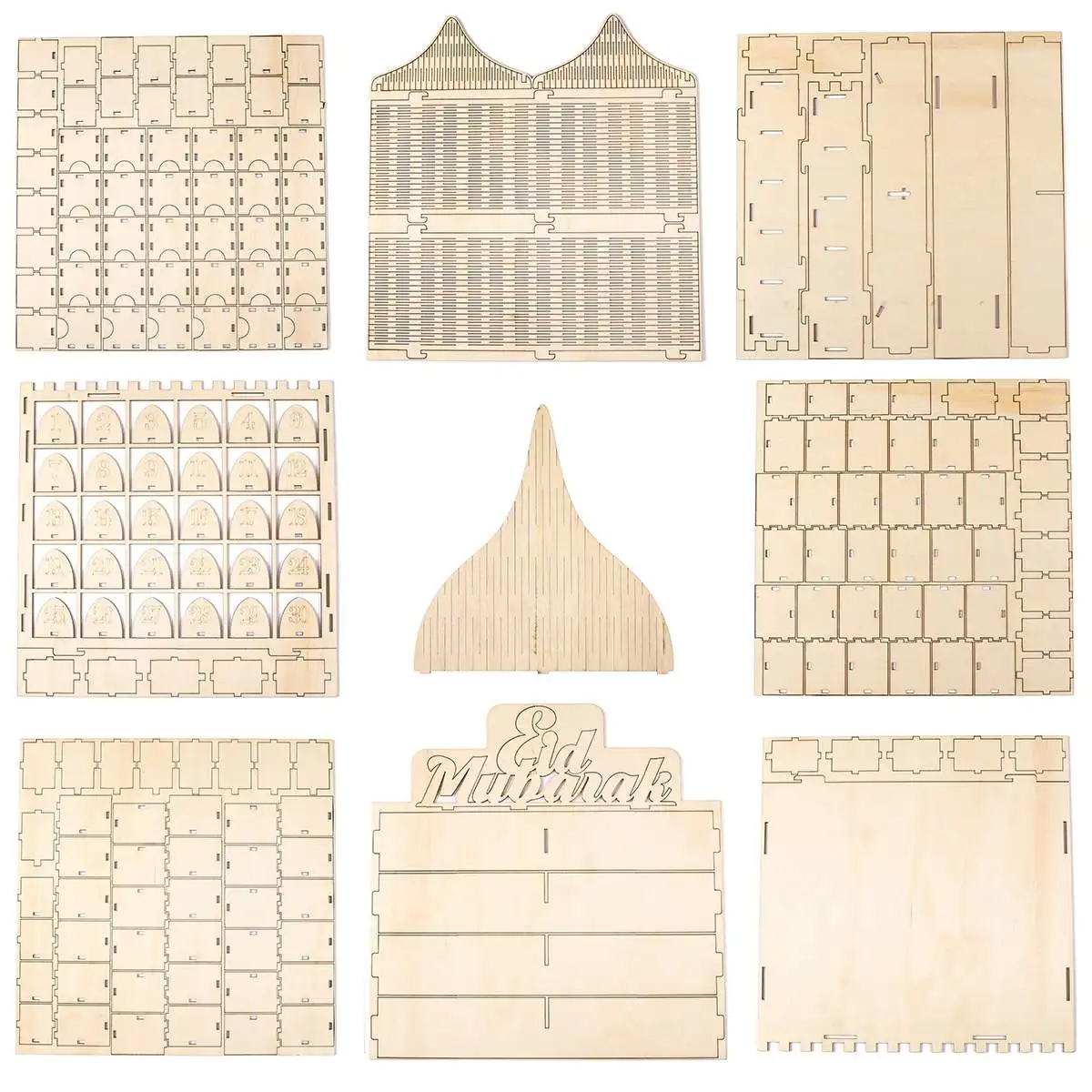 Wooden MDF DIY EID Mubarak Ramadan Advent Calendar 30 Day Countdown Muslim Islamic House Drawer Decorations Ornament Gift
Wooden MDF DIY EID Mubarak Ramadan Advent Calendar 30 Day Countdown Muslim Islamic House Drawer Decorations Ornament Gift
