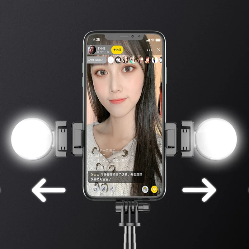 2 In 1 Wireless Bluetooth Selfie Stick Foldable Mini Tripod Expandable Monopod With Fill Light Ring For IPhone IOS Android
2 In 1 Wireless Bluetooth Selfie Stick Foldable Mini Tripod Expandable Monopod With Fill Light Ring For IPhone IOS Android