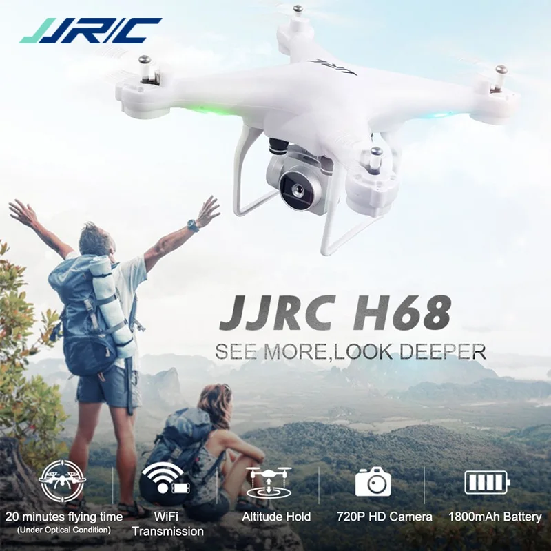 JJRC H68 Bellwether WiFi FPV 2MP 720P HD камера 20 минут время полета RC Дрон Квадрокоптер RTF режим 2 VS