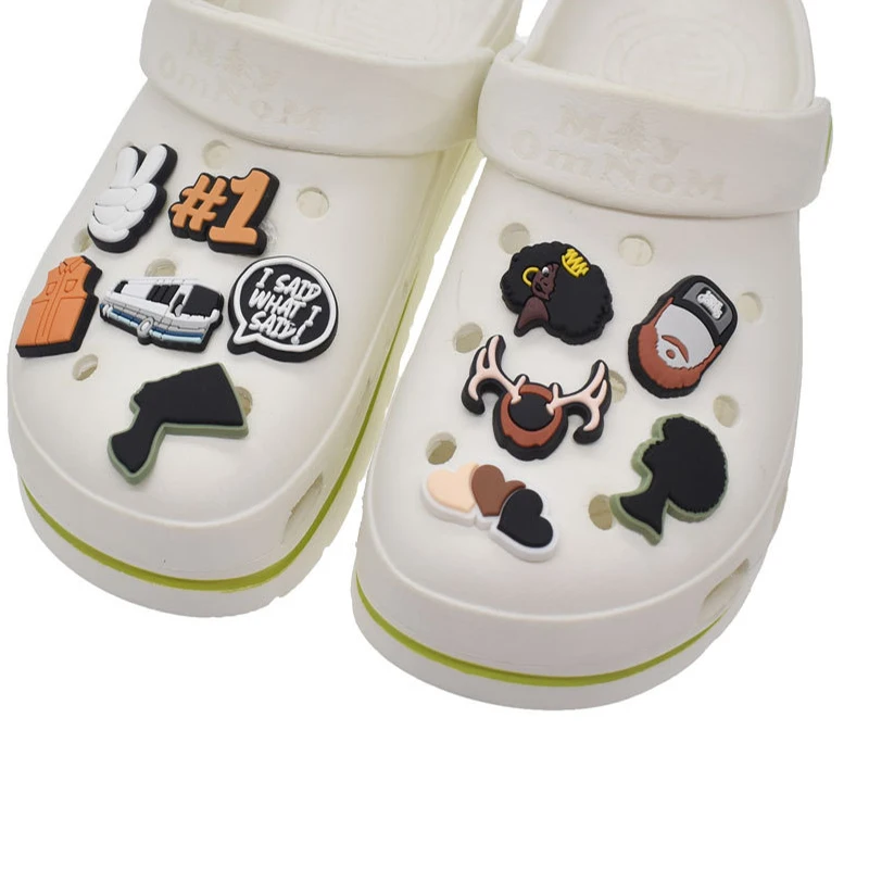 Shoe Charms Black Shoe Buckle Decoration for Kids Party X-mas Gift waistband graden shoes Decoration
Shoe Charms Black Shoe Buckle Decoration for Kids Party X-mas Gift waistband graden shoes Decoration