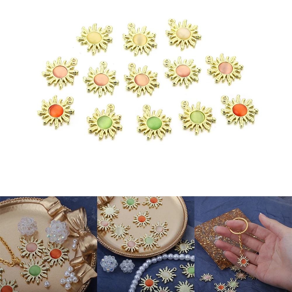 Multicolor Gold Plated Opal Rhinestone Sun Charm Pendant Bracelet Necklace for DIY Earrings Jewelry Making Accessories Craft
Multicolor Gold Plated Opal Rhinestone Sun Charm Pendant Bracelet Necklace for DIY Earrings Jewelry Making Accessories Craft