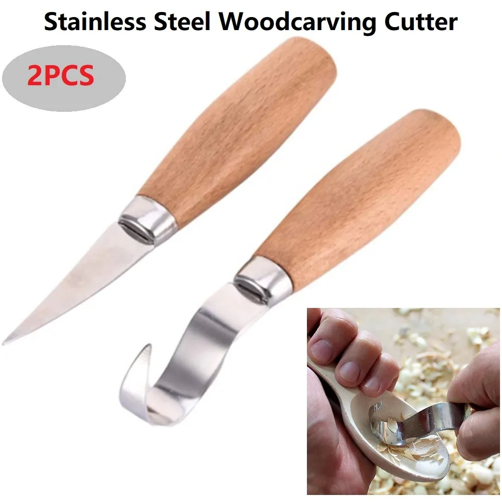 2Pcs Wood Straight / Curved Cutter Stainless Steel Woodcarving Cutter Woodwork Sculptural 15.5cm For Woodworking Carving
2Pcs Wood Straight / Curved Cutter Stainless Steel Woodcarving Cutter Woodwork Sculptural 15.5cm For Woodworking Carving