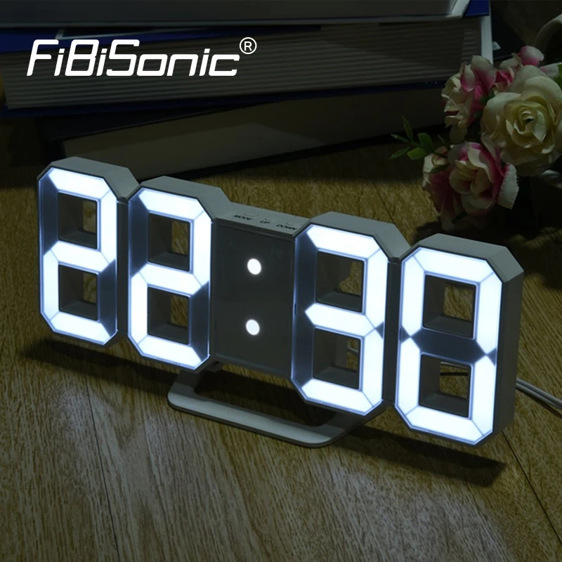 FiBiSonic LED Digital Alarm Clocks Snooze Function Modern 8888 Wall Clock LUMINOVA Single Face Alarm Clock
FiBiSonic LED Digital Alarm Clocks Snooze Function Modern 8888 Wall Clock LUMINOVA Single Face Alarm Clock