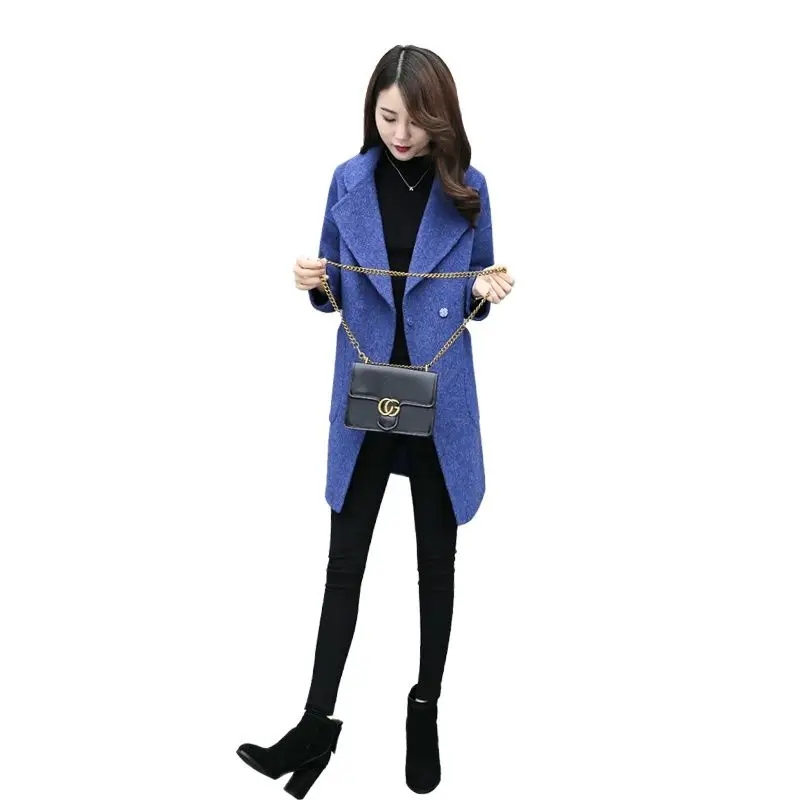 Smoky Blue Woolen Coat 2021 New Winter Woolen Coat Female Long Section Korean Version Of Thick Woolen Coat Coat
Smoky Blue Woolen Coat 2021 New Winter Woolen Coat Female Long Section Korean Version Of Thick Woolen Coat Coat