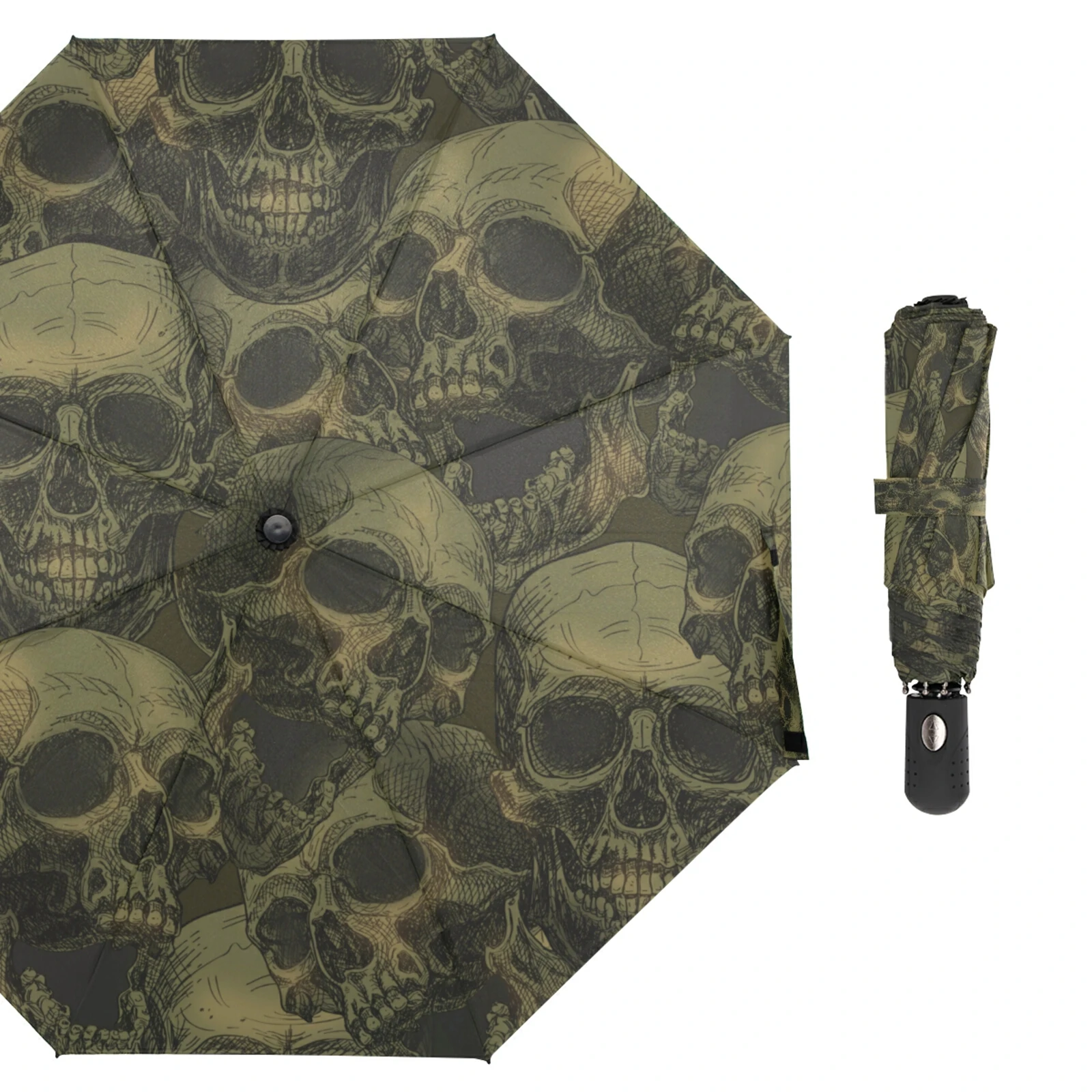 Автоматический зонт с принтом черепа
Автоматический зонт с принтом черепа