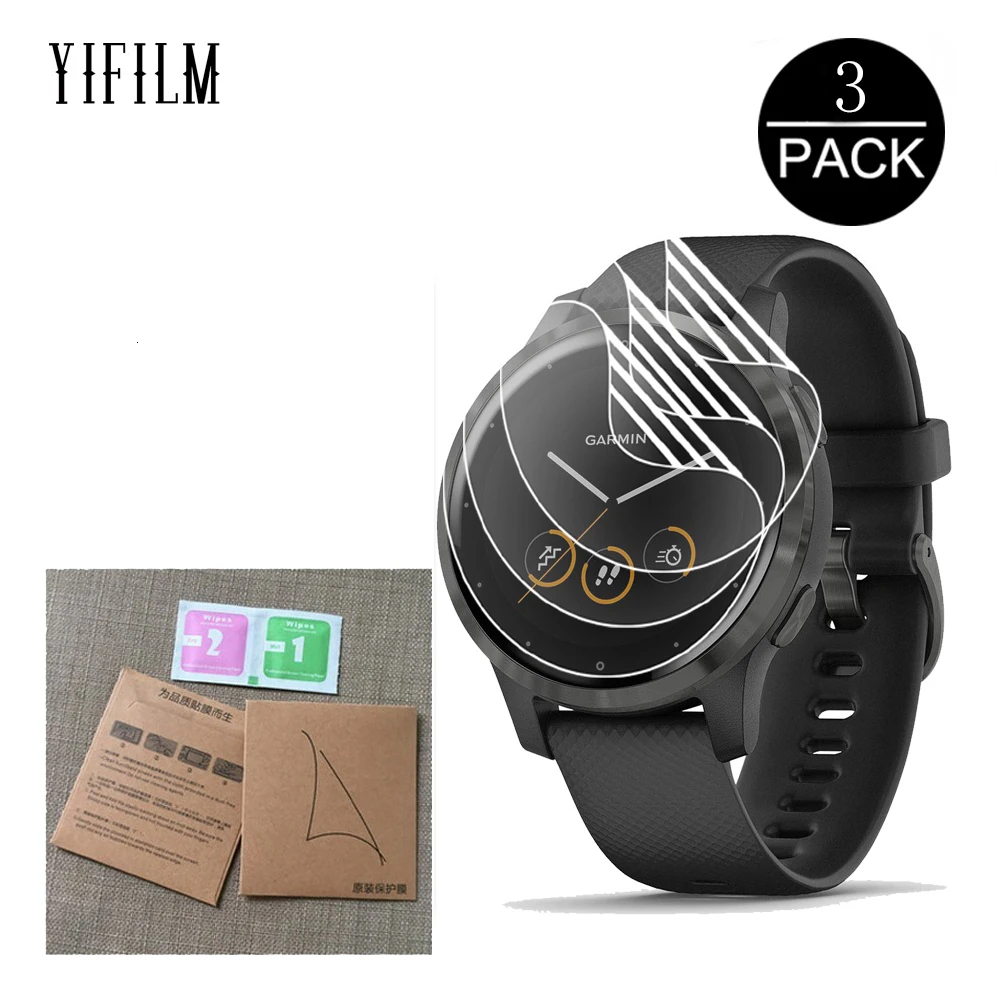 3 упаковки термополиуретановая пленка для Garmin Vivoactive 4 Смарт часы с защитой от