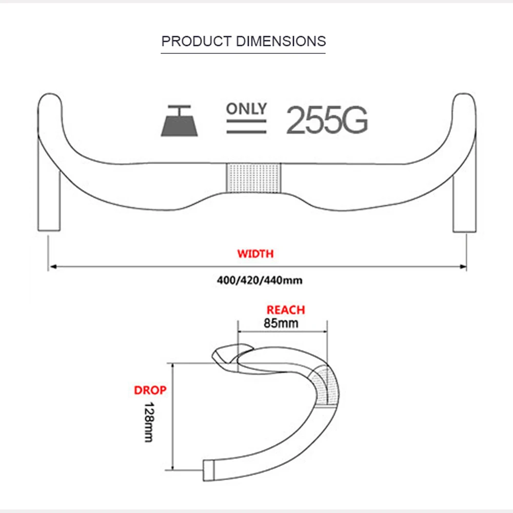 DODICI Bicycle Handlebar 31.8*400/420/440mm Ultralight Carbon Fiber Bike Handlebar Breaking Wind Bending Handlebar Accessories
DODICI Bicycle Handlebar 31.8*400/420/440mm Ultralight Carbon Fiber Bike Handlebar Breaking Wind Bending Handlebar Accessories