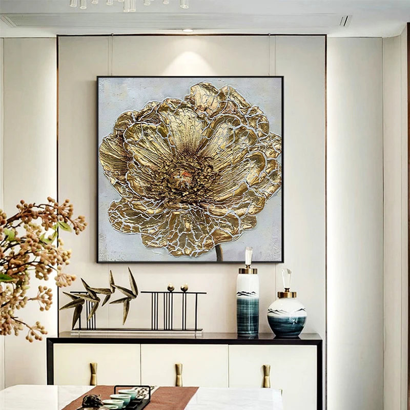 Abstract Golden Luxury Flower Oil Painting Modern Canvas Posters and Prints Home Wall Decoration Plant Flower Nordic Art Cuadros
Abstract Golden Luxury Flower Oil Painting Modern Canvas Posters and Prints Home Wall Decoration Plant Flower Nordic Art Cuadros