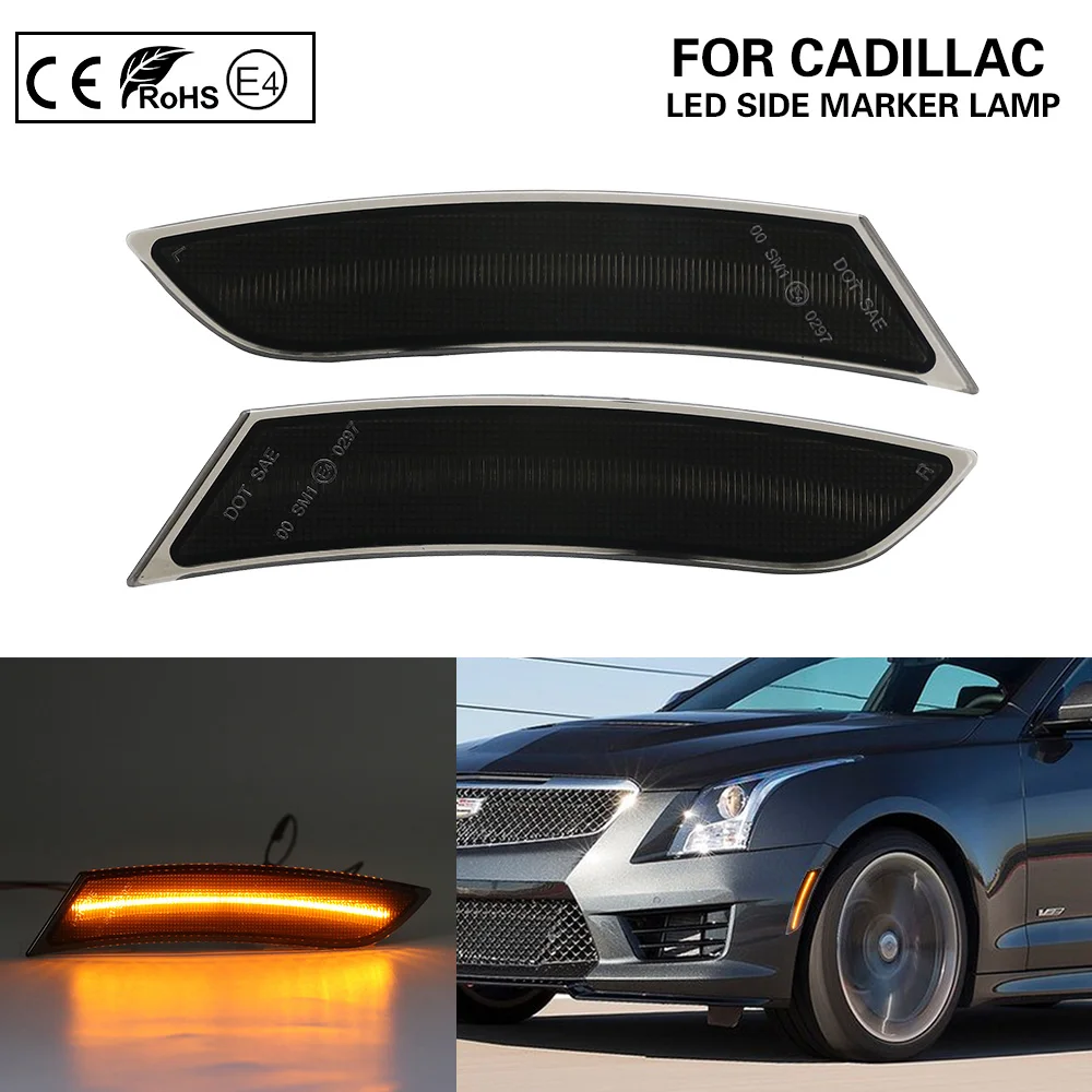 Дым светодиодный, боковой, габаритный фонарь передний бампер Fender US версия для Cadillac XTS 2013-17
Дым светодиодный, боковой, габаритный фонарь передний бампер Fender US версия для Cadillac XTS 2013-17