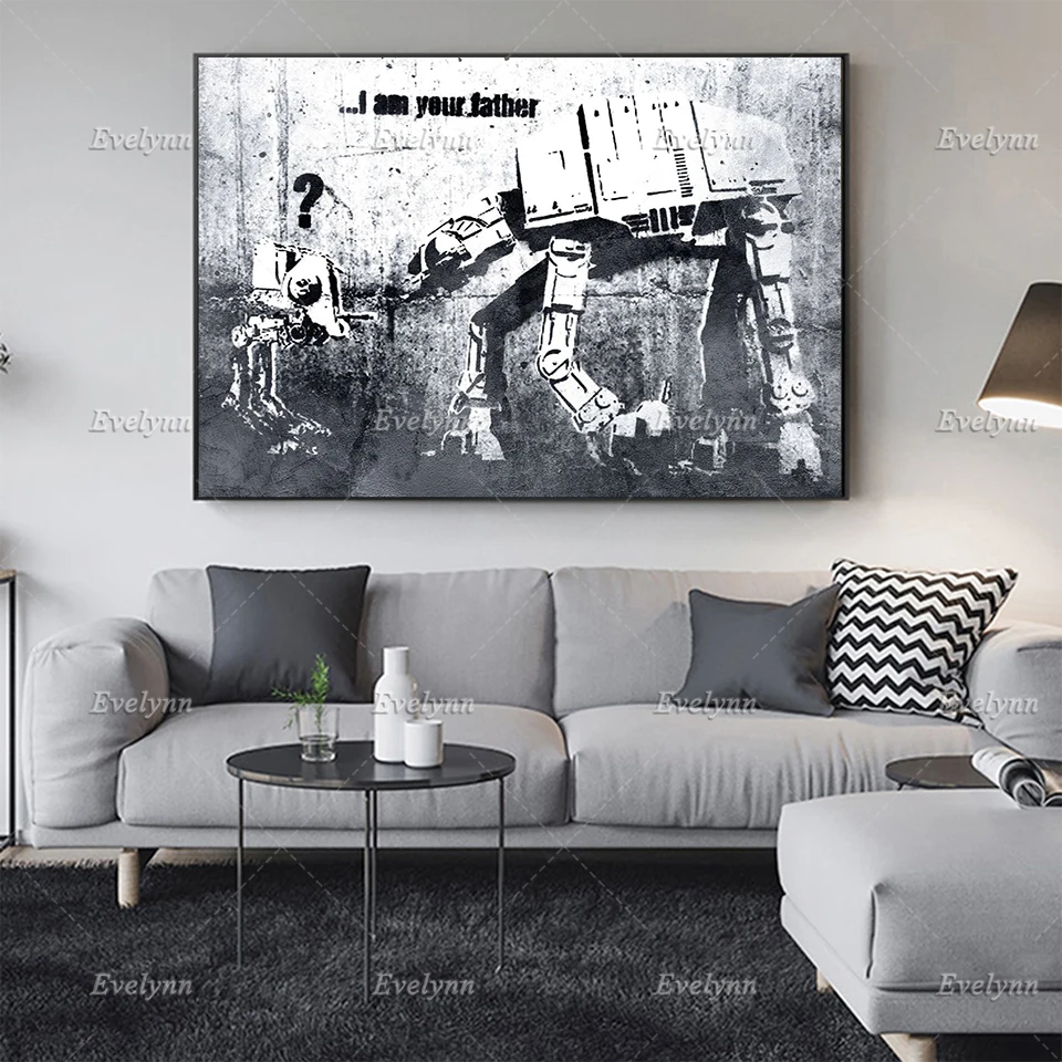 Banksy Street Art Father Wall Art Canvas Painting Posters And Prints Modular Pictures For Living Room Home Decor Floating Frame
Banksy Street Art Father Wall Art Canvas Painting Posters And Prints Modular Pictures For Living Room Home Decor Floating Frame