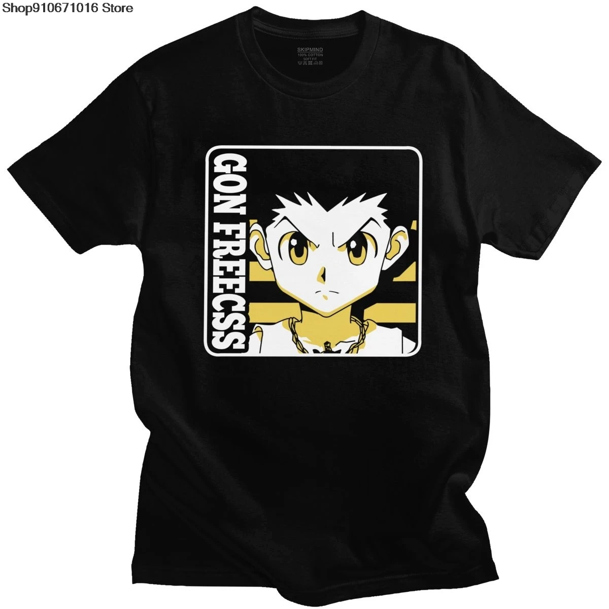 Аниме Hunter X футболка для мужчин 100% хлопок Гон Фрикс с круглым вырезом короткими