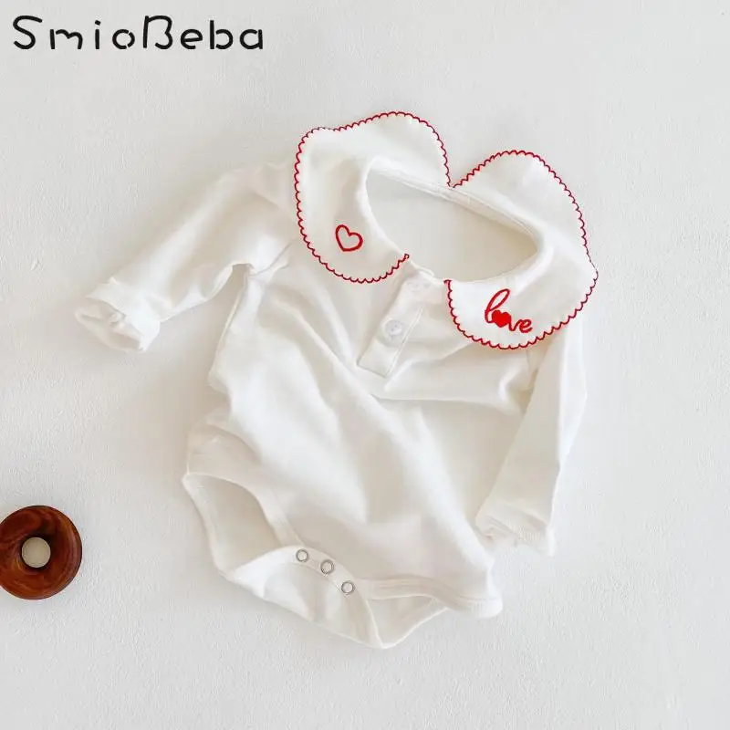 Весенне-осенний комбинезон для маленьких девочек с вышитым воротником и надписью Love, Детский комбинезон из чистого хлопка с длинным рукаво...
Весенне-осенний комбинезон для маленьких девочек с вышитым воротником и надписью Love, Детский комбинезон из чистого хлопка с длинным рукаво...