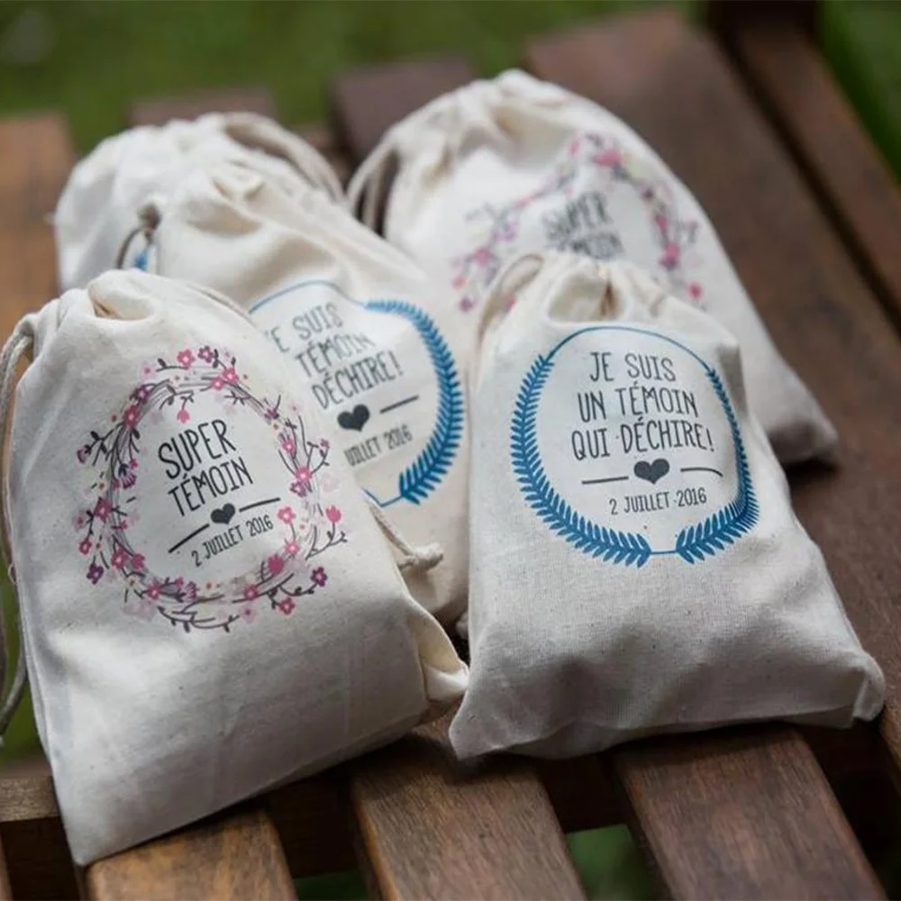 50 Pcs/Personalized Poches witness rips Bags Custom cotton drawstring Guest Bag Jewelry Bags chic wedding Jewelry Bags
50 Pcs/Personalized Poches witness rips Bags Custom cotton drawstring Guest Bag Jewelry Bags chic wedding Jewelry Bags