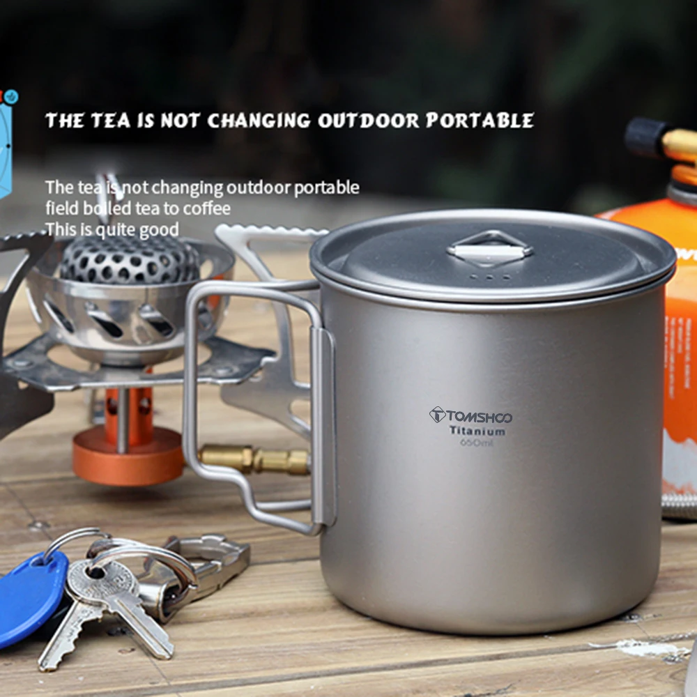 TOMSHOO Ultralight Titanium Cup Outdoor Portable 2PCS Cup Set 450ml 750ml Camping Picnic Water Cup Mug with Foldable Handle
TOMSHOO Ultralight Titanium Cup Outdoor Portable 2PCS Cup Set 450ml 750ml Camping Picnic Water Cup Mug with Foldable Handle