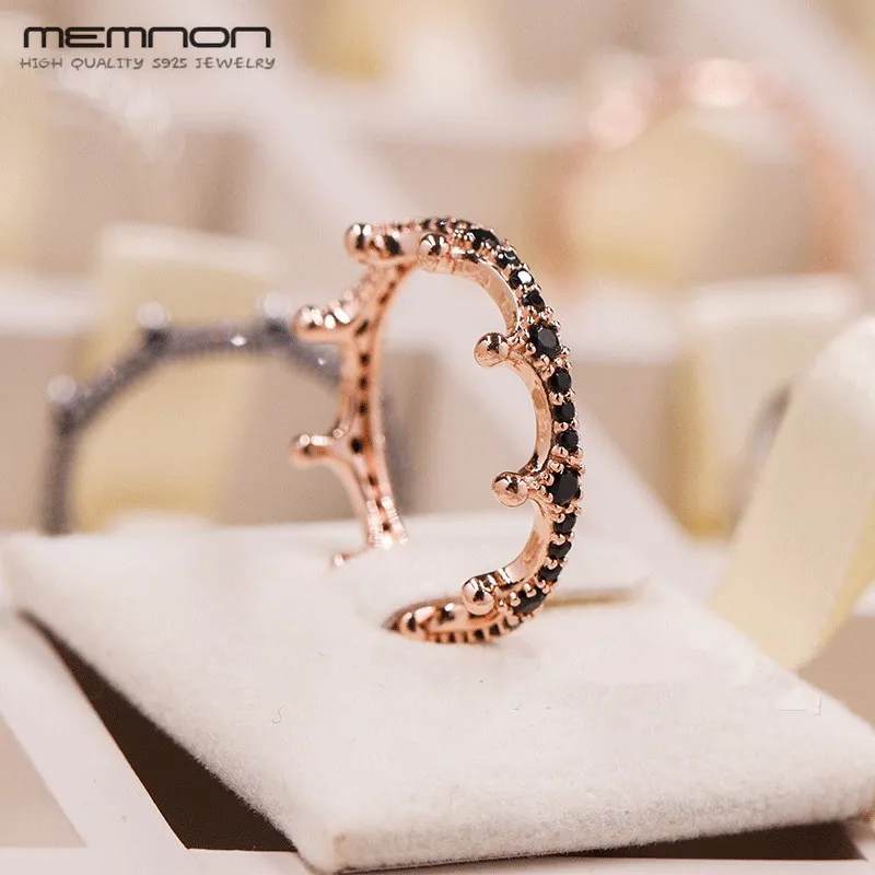 Новинка 2018 серебряные кольца Memnon 100% кольцо с зачарованной короной блестящие