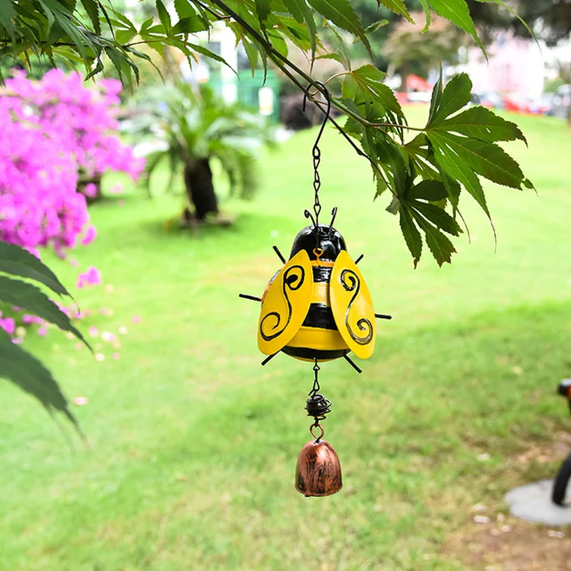 Wind Chime Handmade Painted Bee Wall Window Door Wind Bell Hanging Ornaments Vintage Home Campanula Garden Decoration Crafts
Wind Chime Handmade Painted Bee Wall Window Door Wind Bell Hanging Ornaments Vintage Home Campanula Garden Decoration Crafts