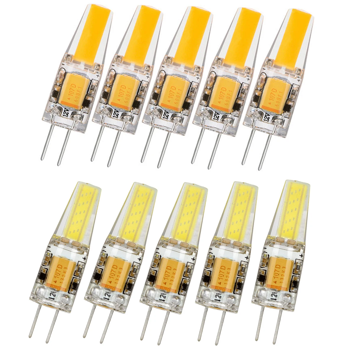 1set 10pcs Dimmable G4 COB LED Capsule Led Bulb 3W 6W Replace Halogen Light Lamp Halogen Replacement Bulbs AC/DC 12V-30V
1set 10pcs Dimmable G4 COB LED Capsule Led Bulb 3W 6W Replace Halogen Light Lamp Halogen Replacement Bulbs AC/DC 12V-30V