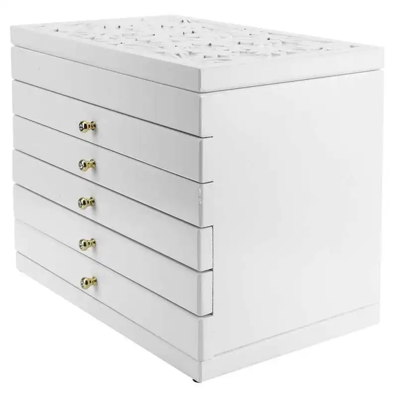 6-Layer Jewelry Box Container Organizer for Rings Bracelets Earring Necklaces Storage Wooden Jewelry Box
6-Layer Jewelry Box Container Organizer for Rings Bracelets Earring Necklaces Storage Wooden Jewelry Box