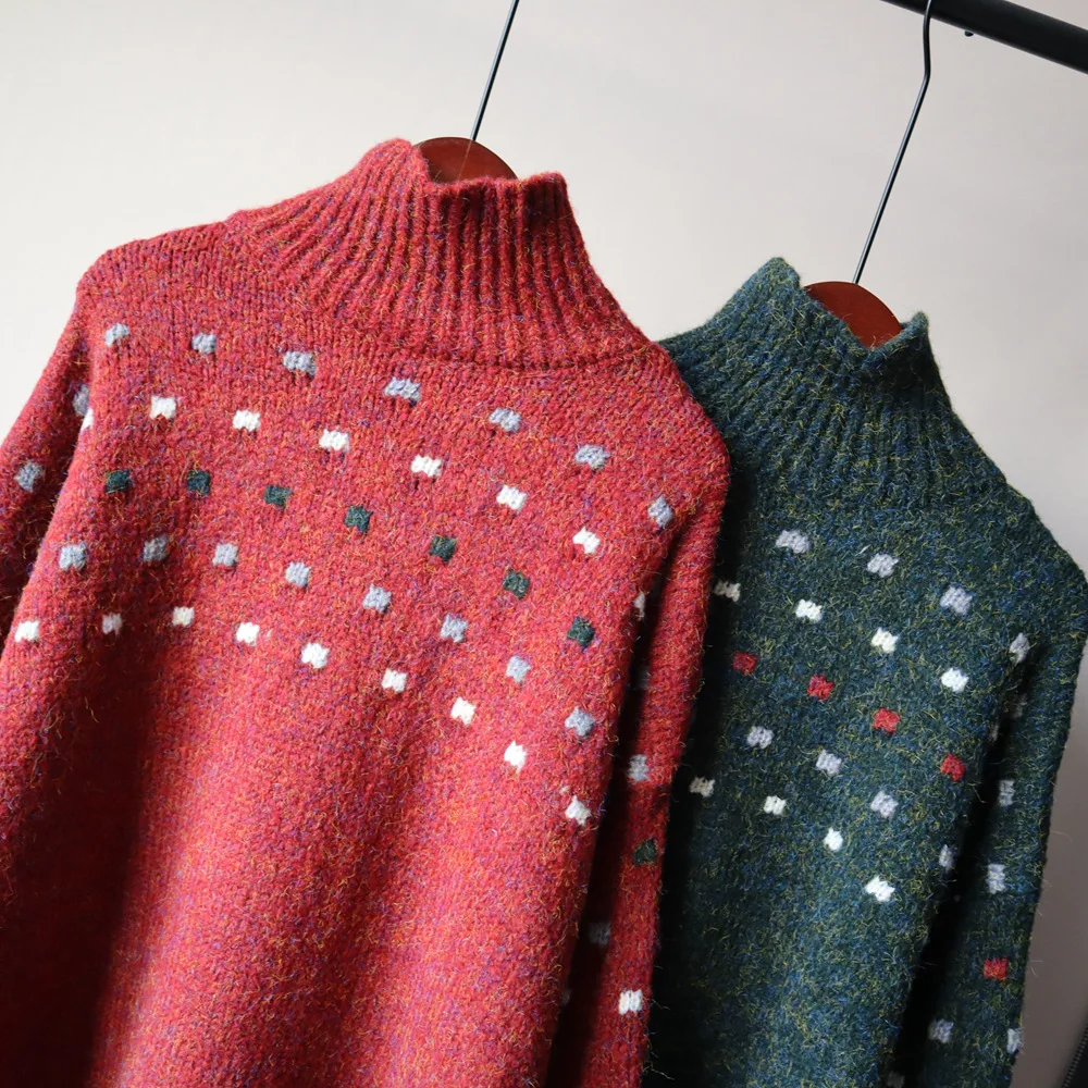 high collar sweater for women in autumn and winter wear loose and lazy style Pullover knitted bottoming 2020 new style
high collar sweater for women in autumn and winter wear loose and lazy style Pullover knitted bottoming 2020 new style