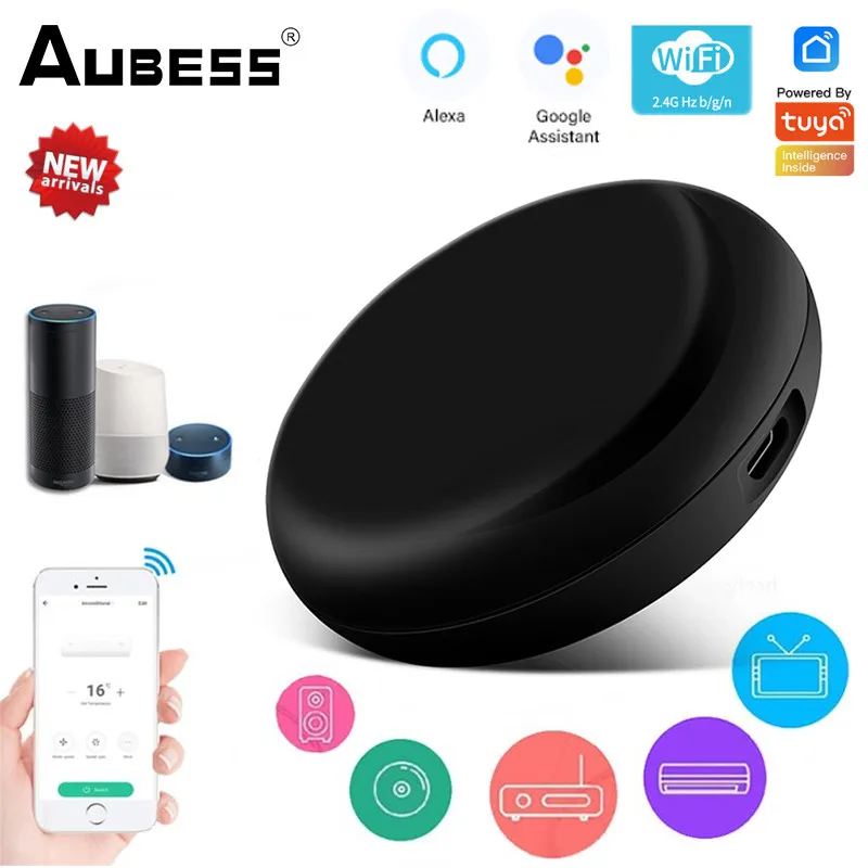 Aubess DIY IR Remote Control Tuya Smart Home Universal Wifi Infrared Controller For TV DVD AUD AC Works With Alexa Google Home
Aubess DIY IR Remote Control Tuya Smart Home Universal Wifi Infrared Controller For TV DVD AUD AC Works With Alexa Google Home