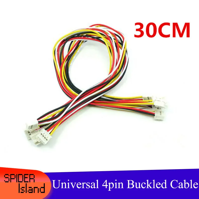 

Universal 4 Pin Buckled Cable 30CM Crowtail Compatible Cable to Grove Convertor 5PCS