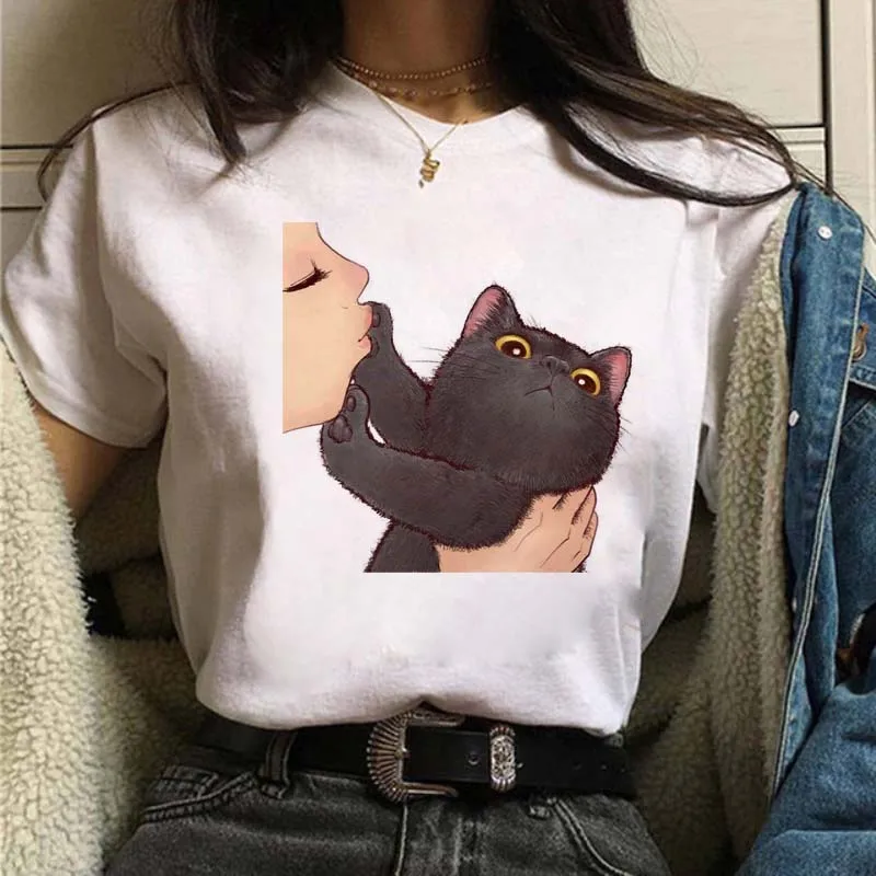 New Harajuku Women Tshirts Fuuny Cat Graphic Printed T Shirt Cute Women Shirt Female T-shirt Kawaii Tees Fashion Clothes Shirts
New Harajuku Women Tshirts Fuuny Cat Graphic Printed T Shirt Cute Women Shirt Female T-shirt Kawaii Tees Fashion Clothes Shirts