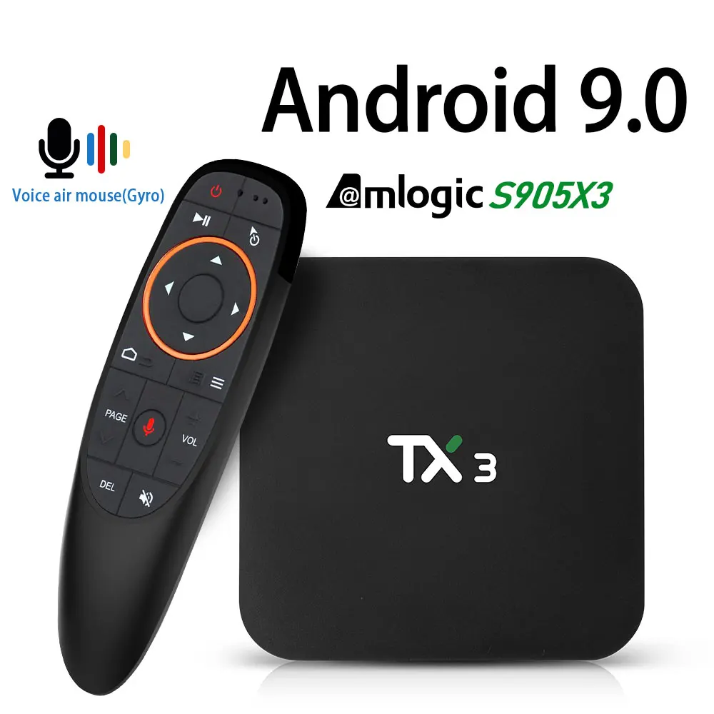 ТВ приставка Android 9 0 TX3 Amlogic S905 4 ГБ 32 64 Гб IPTV очень быстрый медиаплеер высокая