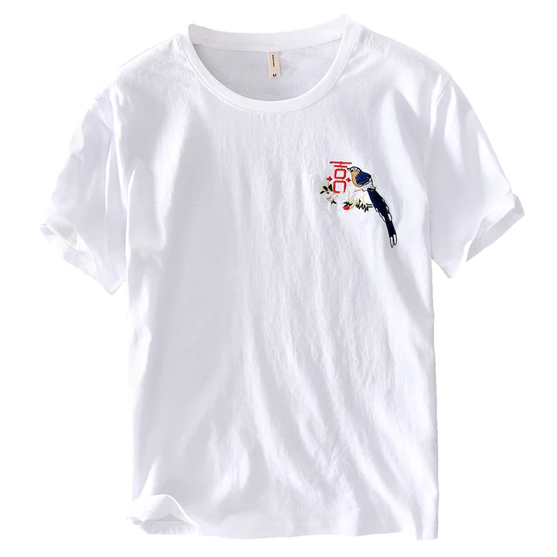 2020 Summer new style short sleeve casual t shirt men fashion round neck embroidery t-shirt for men tops camiseta chemise 
2020 Summer new style short sleeve casual t shirt men fashion round neck embroidery t-shirt for men tops camiseta chemise