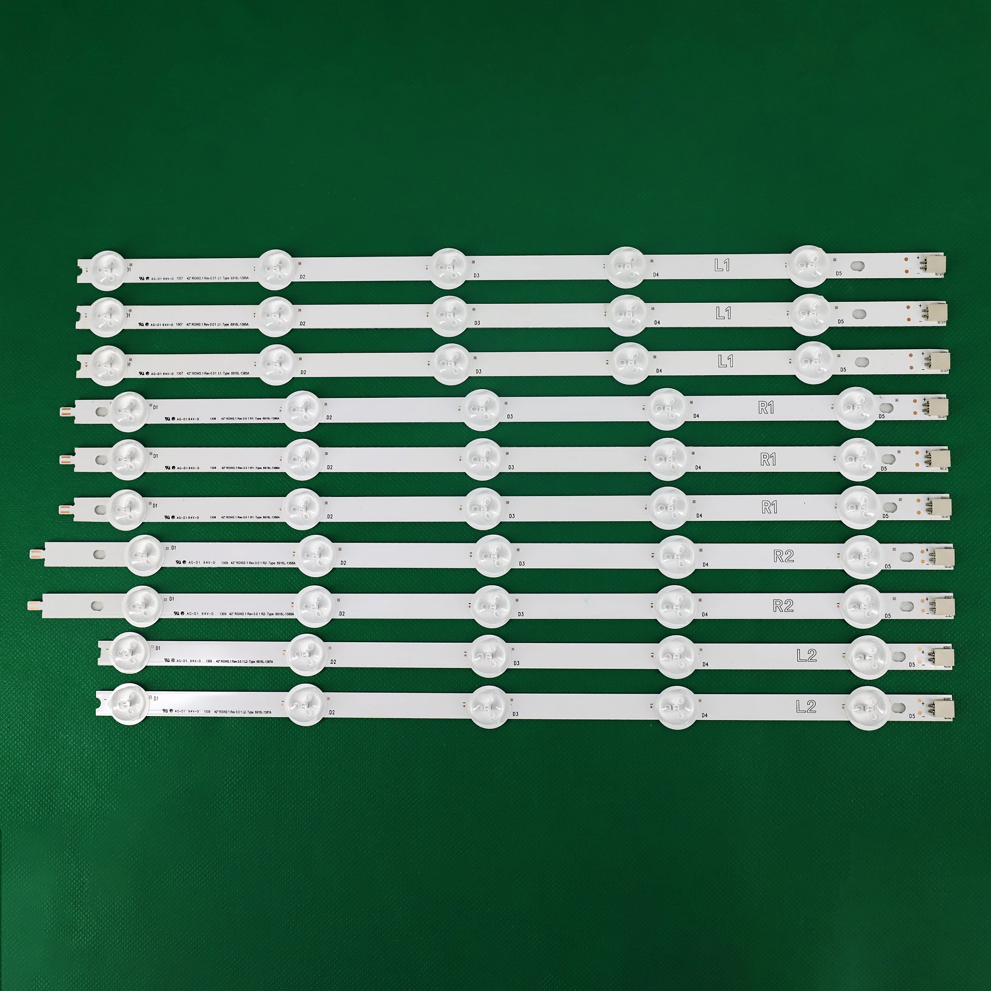 New 10pcs/set LED backlight bar Replacement FOR LG 42LN5700 6916L-1214A 6916L-1215A 1216A 1217A 1412A 1413A 1414A 1415A
New 10pcs/set LED backlight bar Replacement FOR LG 42LN5700 6916L-1214A 6916L-1215A 1216A 1217A 1412A 1413A 1414A 1415A