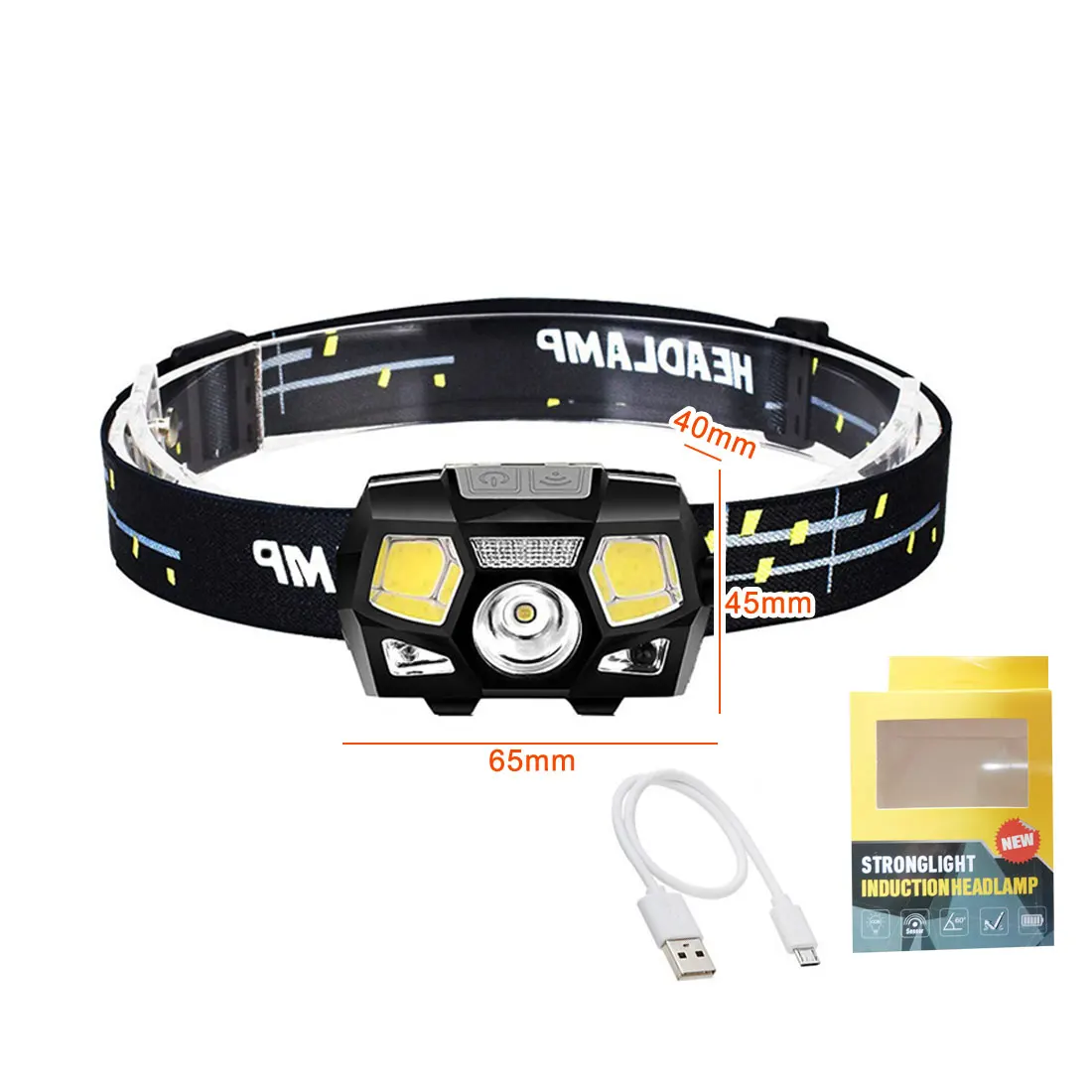 Induction Ultra Bright LED Headlamp Motion Sensor Hard Hat Head Lamp Powerful Headlight USB Rechargeable Waterproof Flashlight
Induction Ultra Bright LED Headlamp Motion Sensor Hard Hat Head Lamp Powerful Headlight USB Rechargeable Waterproof Flashlight