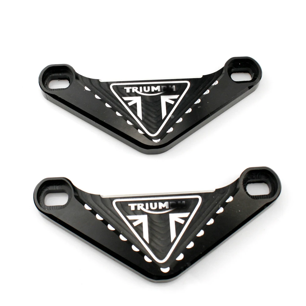 

For TRIDENT660 Trident 660 trident 660 2021 2012 CNC Motorcycle Accessories CNC Rear Foot Pegs Footrest Blanking Plates