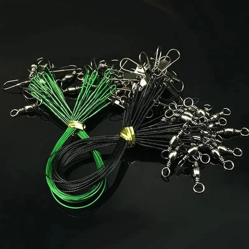 20PCS Anti Bite Steel Fishing Line Steel Wire Leader With Swivel Fishing Accessory Lead Core Leash Fishing Wire 15CM-30CM
20PCS Anti Bite Steel Fishing Line Steel Wire Leader With Swivel Fishing Accessory Lead Core Leash Fishing Wire 15CM-30CM