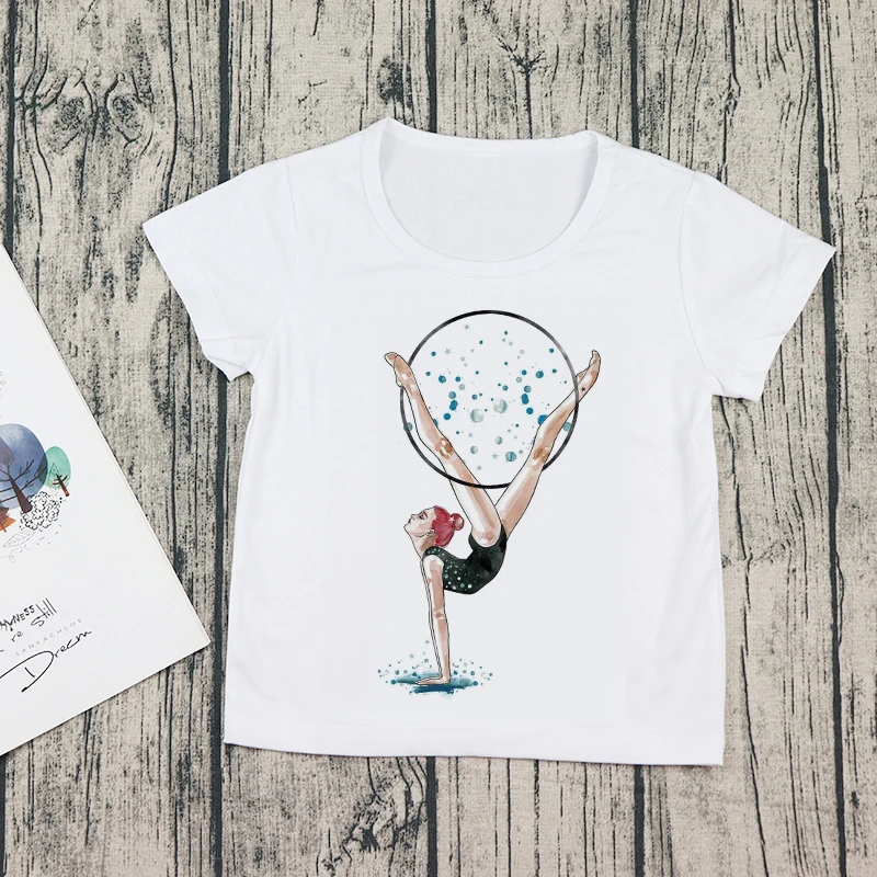 2021 Summer Watercolor Ballet Dancer Print Girl White T-shirt Gymnastics Dance Children Baby T-shirt Kids Casual T-shirt
2021 Summer Watercolor Ballet Dancer Print Girl White T-shirt Gymnastics Dance Children Baby T-shirt Kids Casual T-shirt
