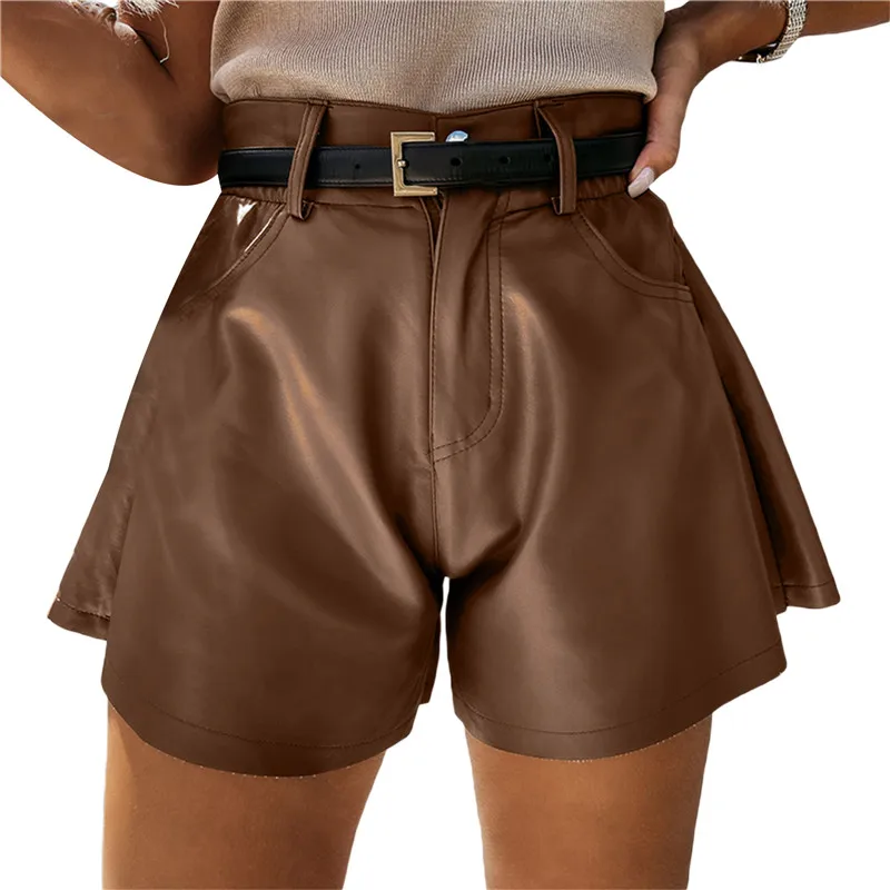 2021 Women Chic Fashion Faux Leather Shorts Vintage High Waist Female Shorts All-Match Solid Color Loose Casual Shorts
2021 Women Chic Fashion Faux Leather Shorts Vintage High Waist Female Shorts All-Match Solid Color Loose Casual Shorts