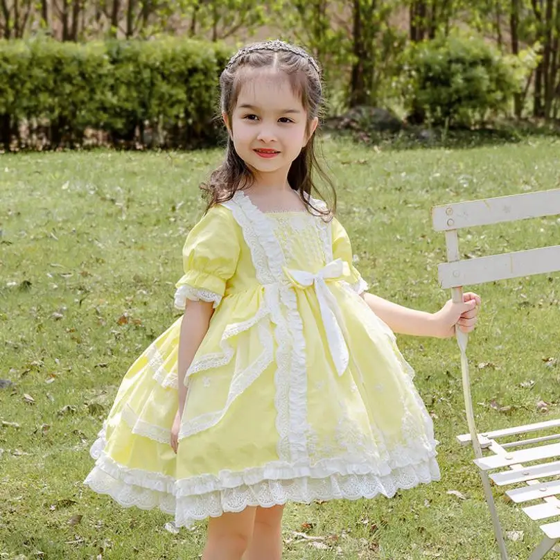 Spanish Baby Clothing Lolita Princess Children Birthday Eid Easter Party Ball Gown Lace Stitching Boutique Dreeses For Girl A132
Spanish Baby Clothing Lolita Princess Children Birthday Eid Easter Party Ball Gown Lace Stitching Boutique Dreeses For Girl A132