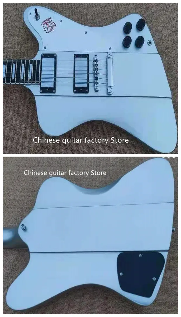 Guitarra Eléctrica Firebird de alta calidad de cuerpo azul metalizado conexión de integración de cuello cabo se puede personal 
Guitarra Eléctrica Firebird de alta calidad de cuerpo azul metalizado conexión de integración de cuello cabo se puede personal