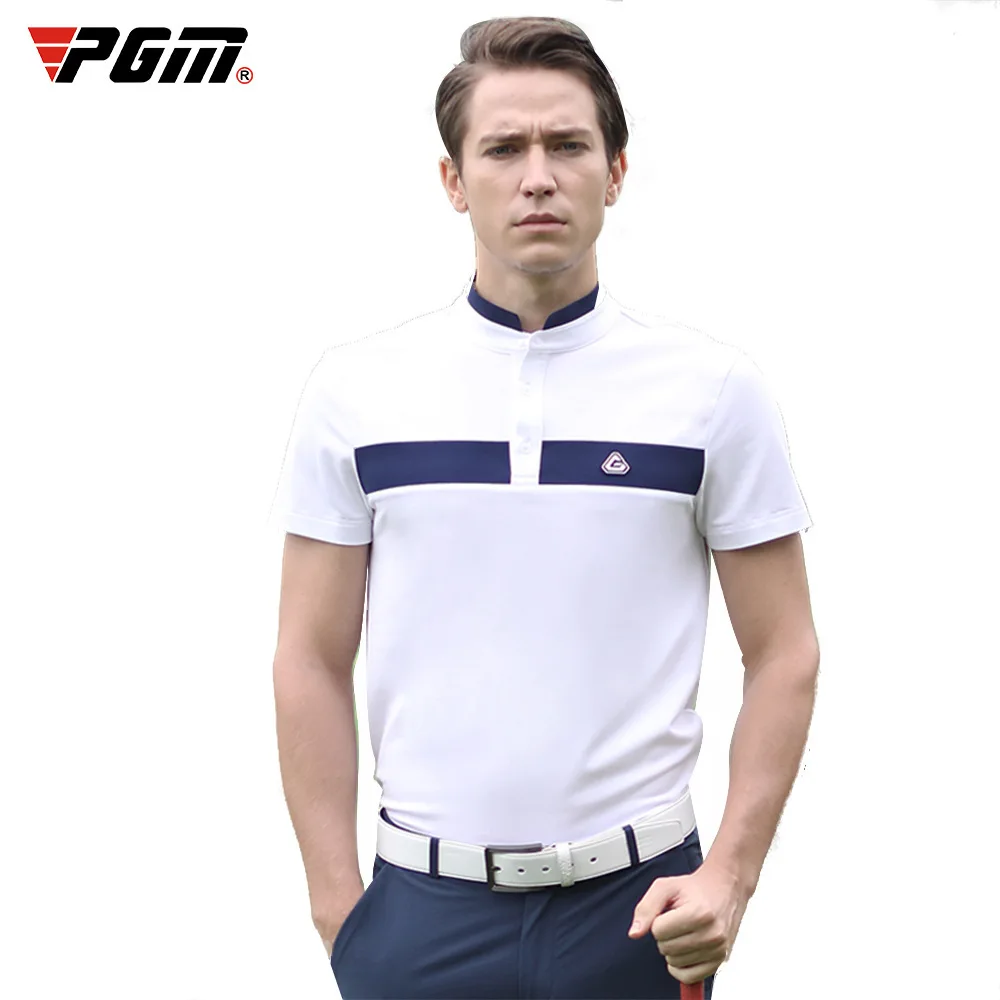 PGM Summer golf clothing men's short-sleeved t-shirt Korean Fabric Quick Dry shirt men's horizontal stripe Stand Collar shirts
PGM Summer golf clothing men's short-sleeved t-shirt Korean Fabric Quick Dry shirt men's horizontal stripe Stand Collar shirts