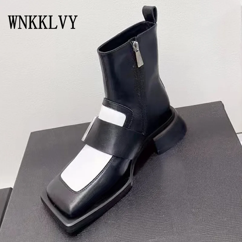 Square Toe Ankle Boots Women 2021 Autumn Winter Side Zipper Chunky Heel Martin Boots Fashion Wild Comfortable Short Botas
Square Toe Ankle Boots Women 2021 Autumn Winter Side Zipper Chunky Heel Martin Boots Fashion Wild Comfortable Short Botas