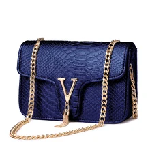 Stone Pattern Handbag Crocodile Leather Crossbody Bags For Women 2023 Luxury Brand Shoulder Messenger Bags Female Chain Handbags