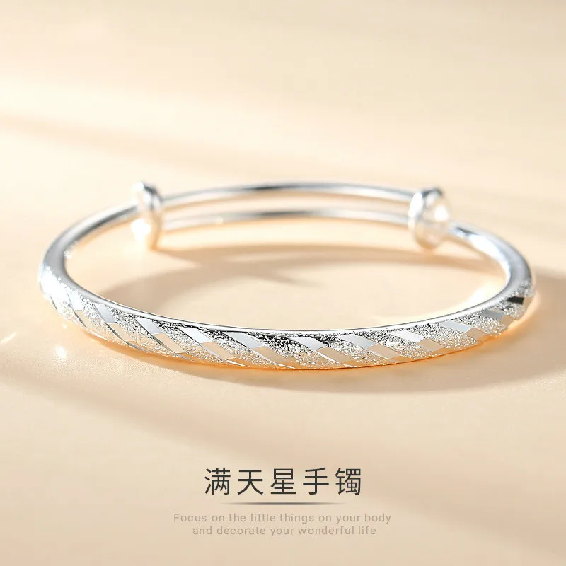 Gypsophila Ring Bracelet 999 Sterling Silver Fashion Push-pull Bracelet Female Solid Pure Silver Hand Jewelry Simple Gift
Gypsophila Ring Bracelet 999 Sterling Silver Fashion Push-pull Bracelet Female Solid Pure Silver Hand Jewelry Simple Gift