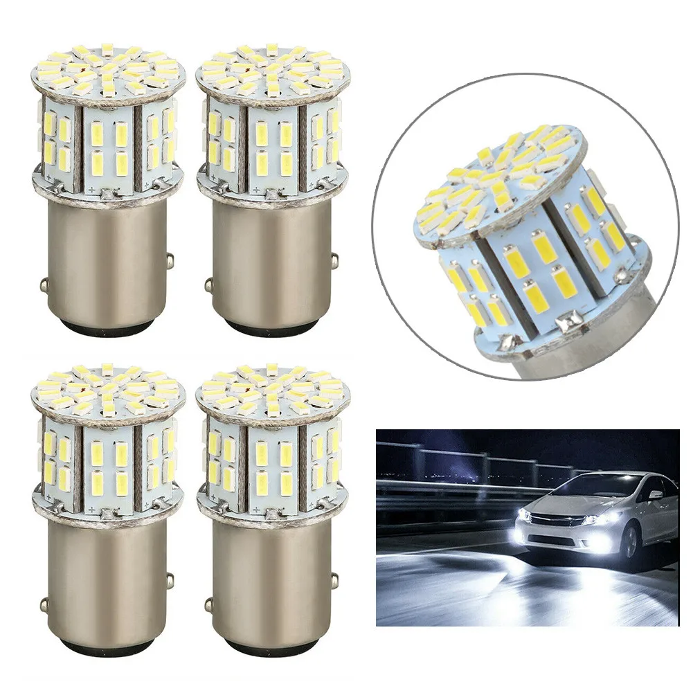 7528 Bulbs Accessory LED Light Brake Tail 4pcs 6000K Parts Replacement