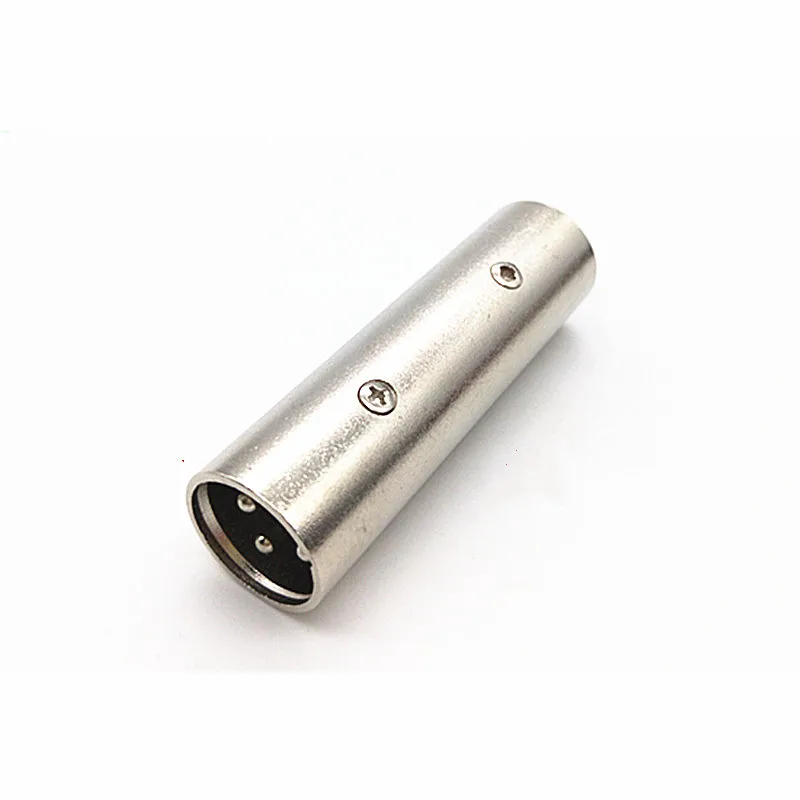 3 Pin XLR Connector Male To Male Plug Socket Docking XLR Cannon Through Extension For Audio Microphone Adapter Connector 
3 Pin XLR Connector Male To Male Plug Socket Docking XLR Cannon Through Extension For Audio Microphone Adapter Connector
