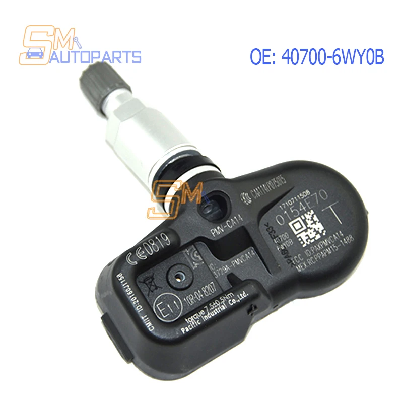 

TPMS Sensor Tire Pressure Monitor System PMV-CA14 For Infiniti Q60 QX50 QX70 QX80 Nissan GT-R Juke Leaf 407006WY0B 40700-6WY0B