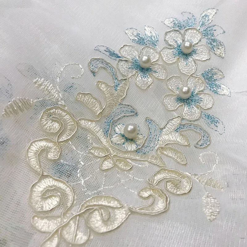 French Pastoral Beautiful Bead Embroidery Sheer Curtain European Rope Embroidery Pearls Tulle Drapes For Living Room Bedroom #4
French Pastoral Beautiful Bead Embroidery Sheer Curtain European Rope Embroidery Pearls Tulle Drapes For Living Room Bedroom #4