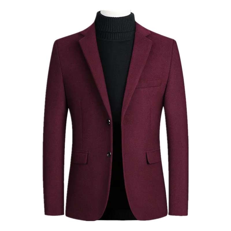 Мужской шерстяной костюм, пальто, повседневные блейзеры из смешанной шерсти, куртки, модный мужской костюм, мужской однотонный деловой Повс... 
Мужской шерстяной костюм, пальто, повседневные блейзеры из смешанной шерсти, куртки, модный мужской костюм, мужской однотонный деловой Повс...