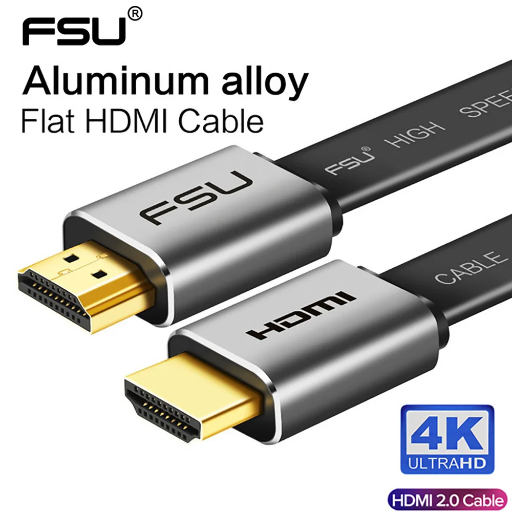 HDMI совместимый кабель 4K/60Hz алюминиевый сплав 2 0 аудиокабель переключатель
