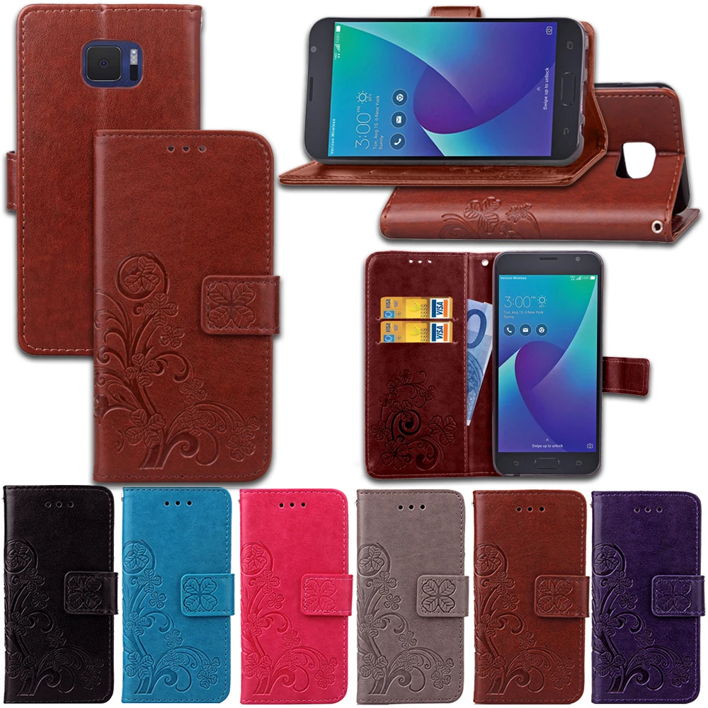 Роскошный флип-кошелек из искусственной кожи для Asus Zenfone V V520KL сумка телефона с